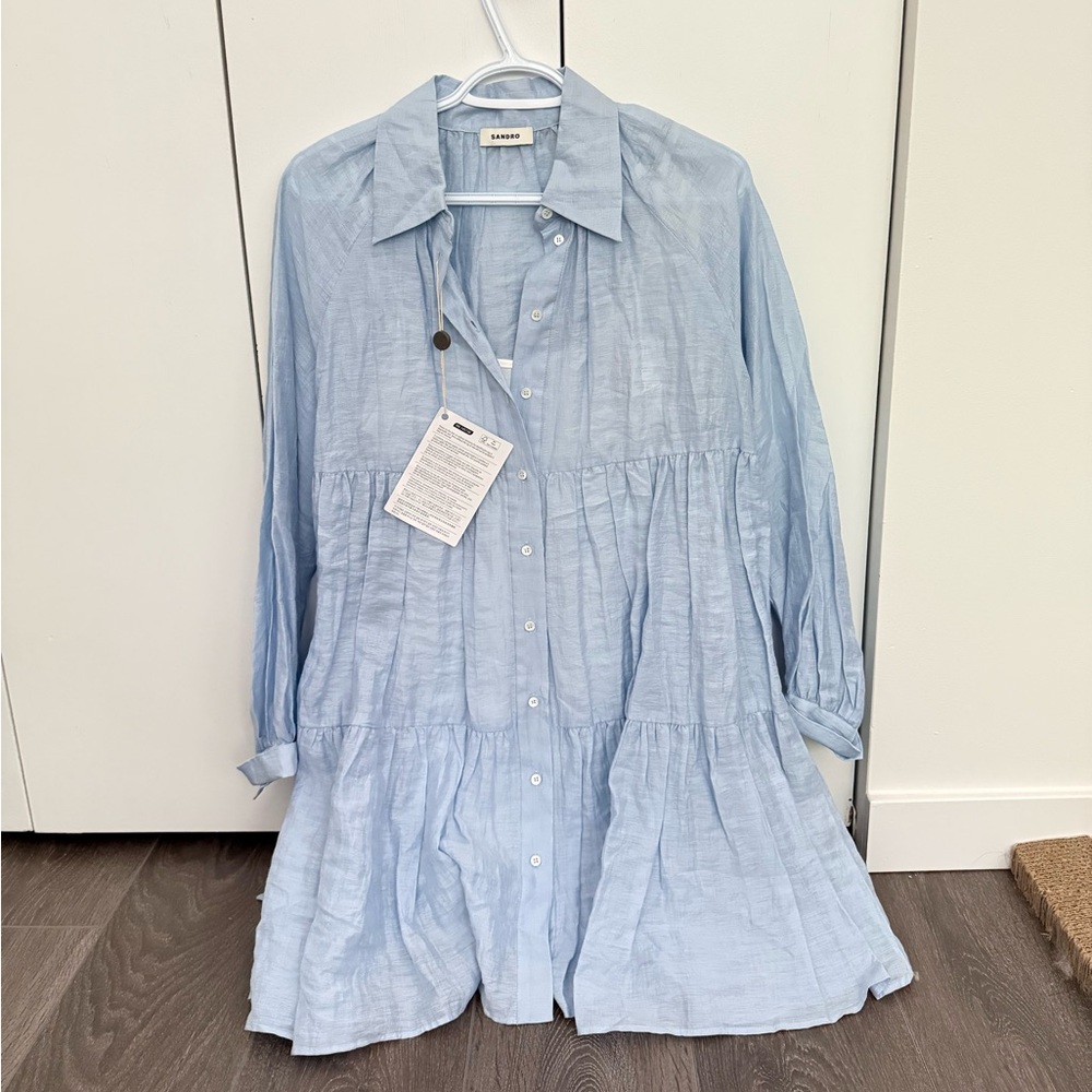 Sandro Light Blue Dress